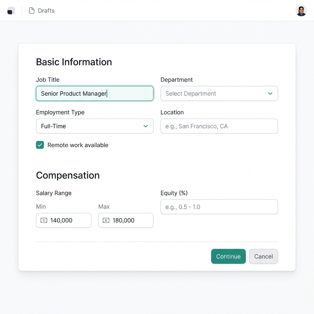 Job Requisition Form